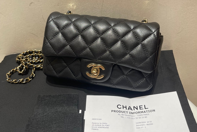 Chanel Classic Flap (CF) Mini In Black