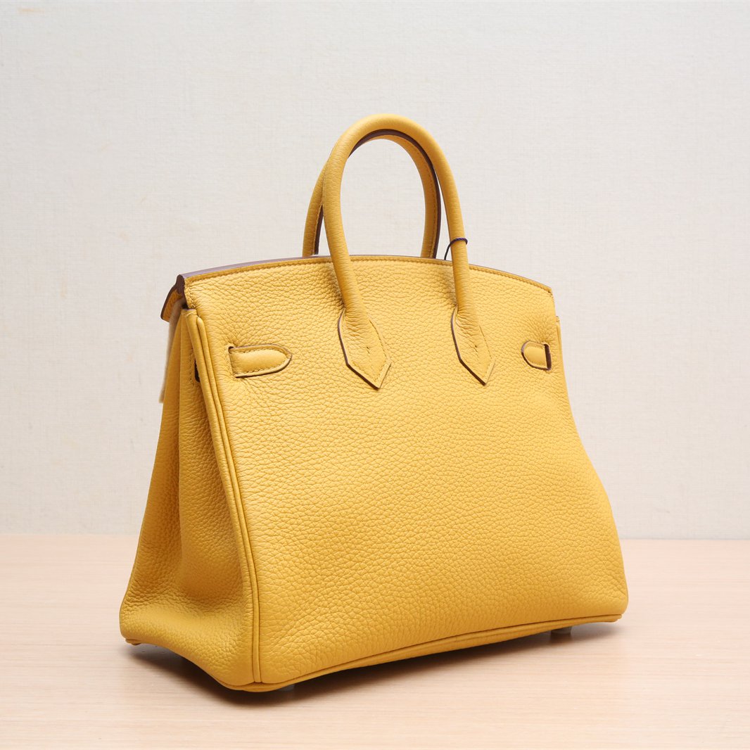 Hermès Birkin 25 9D Jaune Ambre Togo Gold Hardware