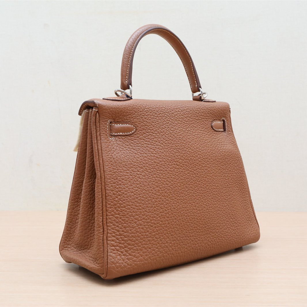 Hermès Kelly 25 37 Gold Togo Palladium Hardware