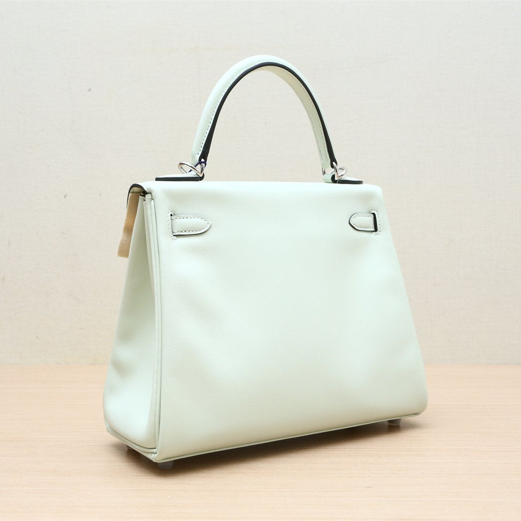 Hermès Kelly 25 0S Vert Fizz Swift Palladium Hardware