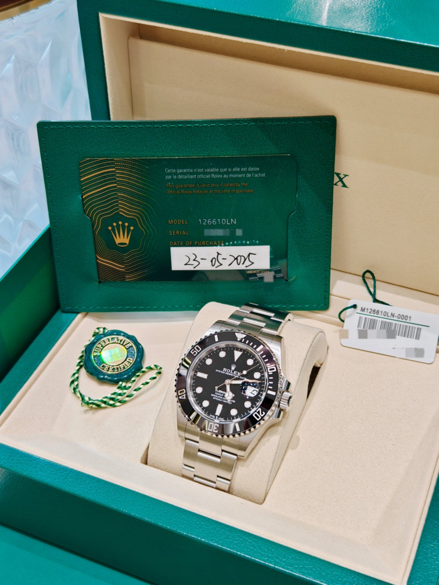 2025 Brand New Rolex - 126610LN-0001 Submariner Date 41 Stainless Steel / Black / Cerachrom