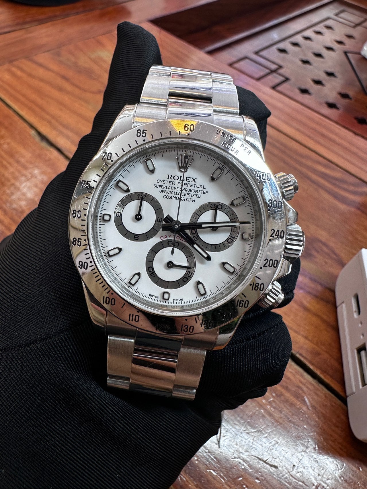 2016 Pre-owned Rolex - 116520-0016 Cosmograph Daytona Steel / White