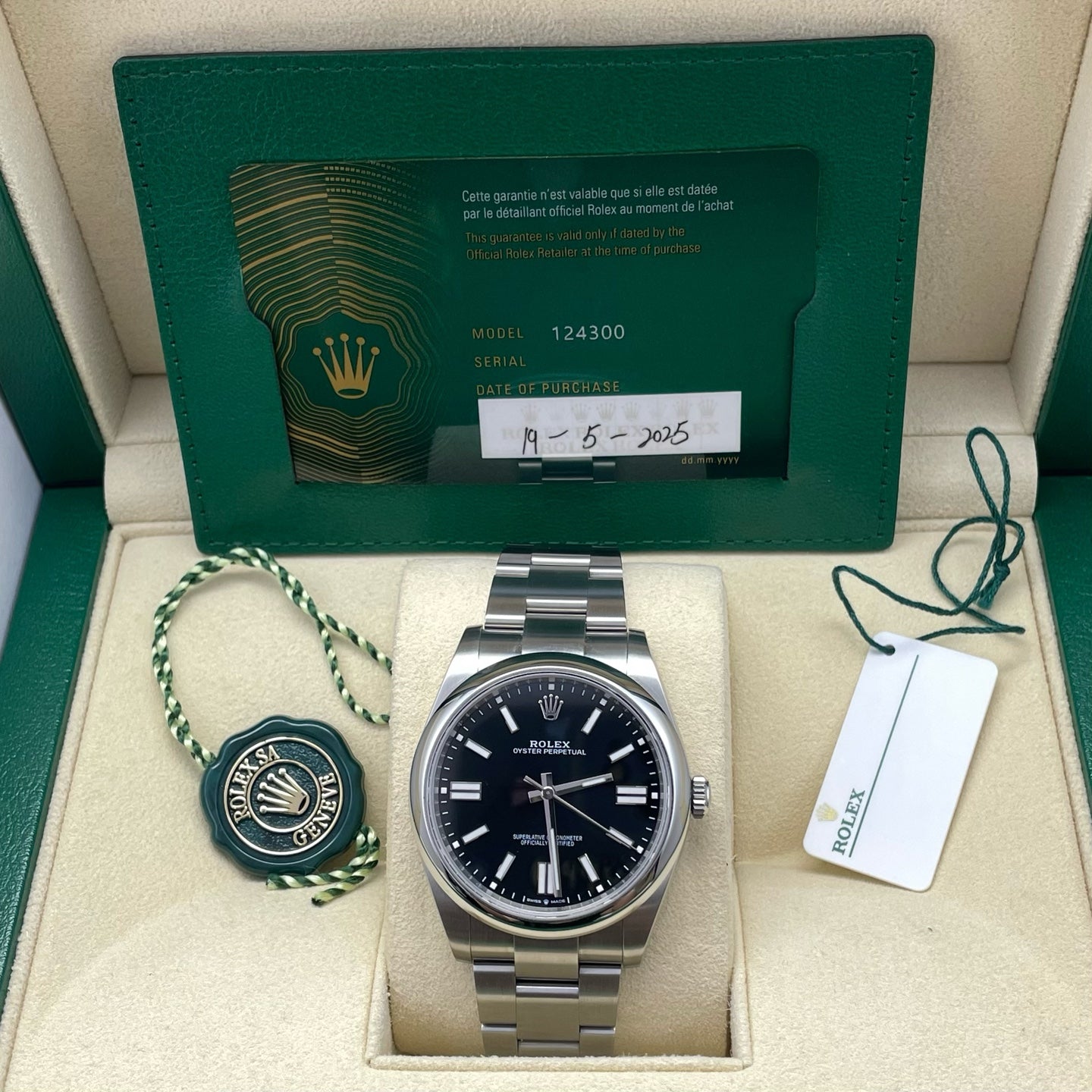 2025 Brand New Rolex - 124300-0002 Oyster Perpetual 41 Stainless Steel / Black
