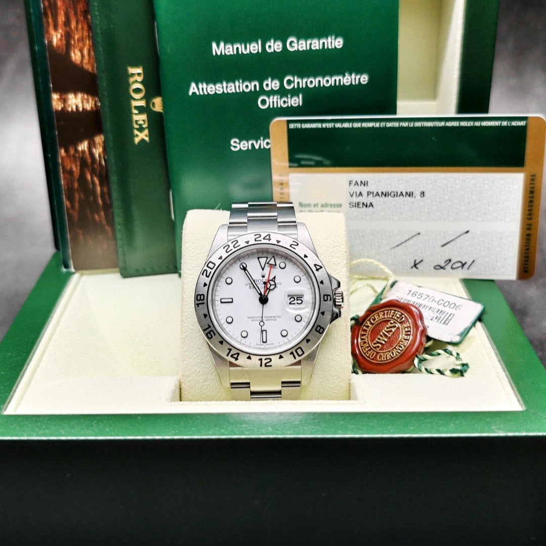 2011 Unworn Rolex - 16570 Explorer II White Superluminova