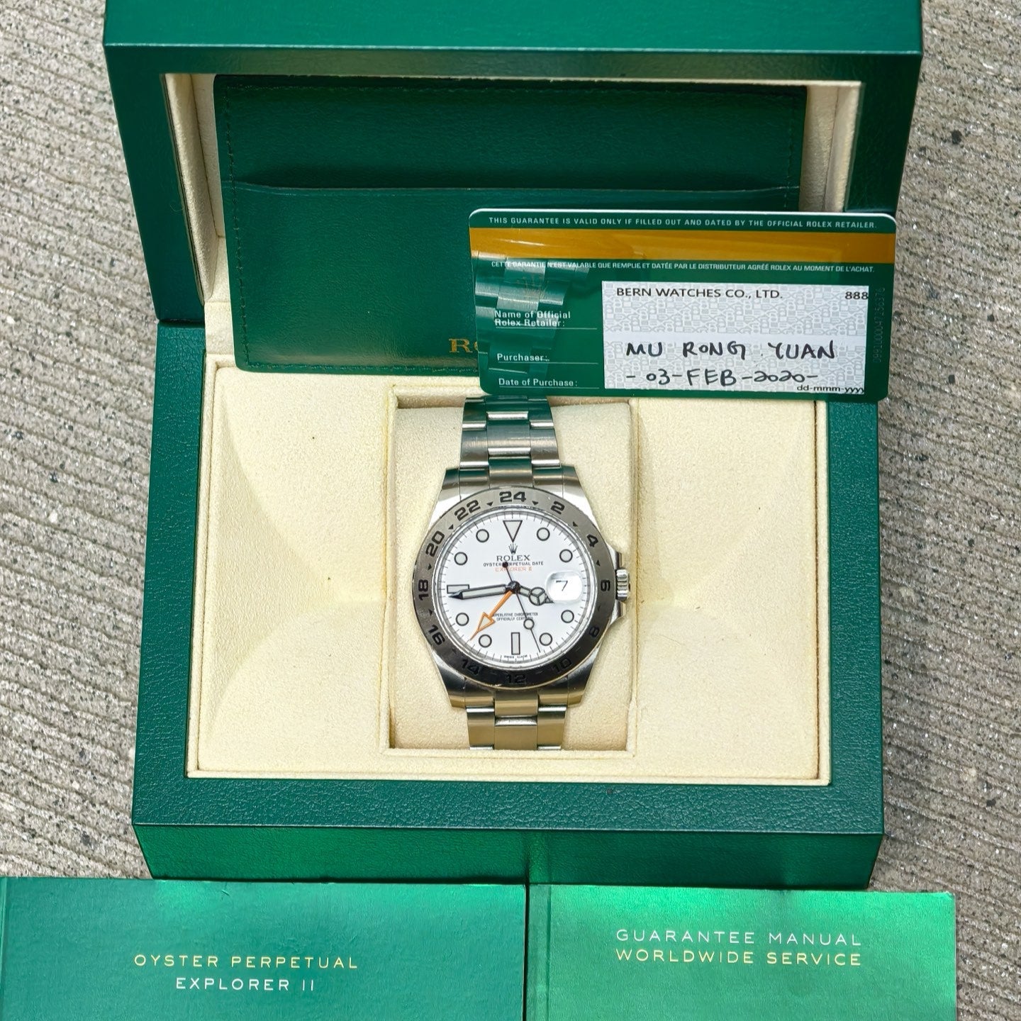 2020 Pre-owned Rolex - 216570-0001 Explorer II Stainless Steel / White