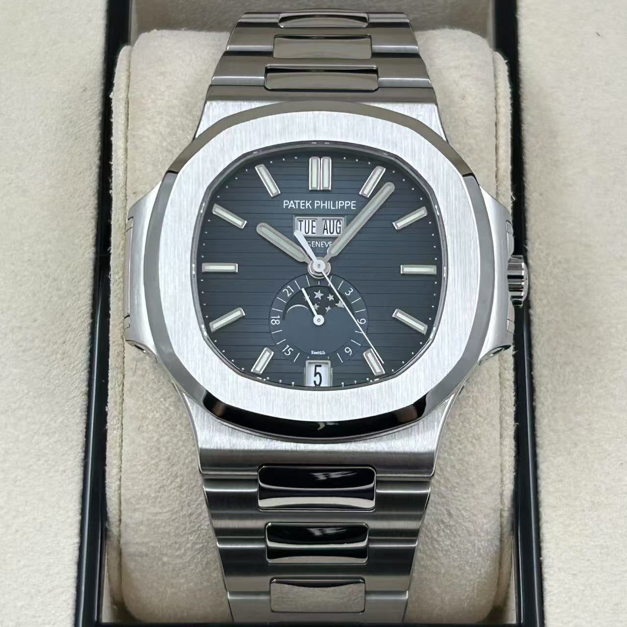 2019 Pre-owned Patek Philippe - 5726/1A-014 Nautilus 5726 Stainless Steel / Blue