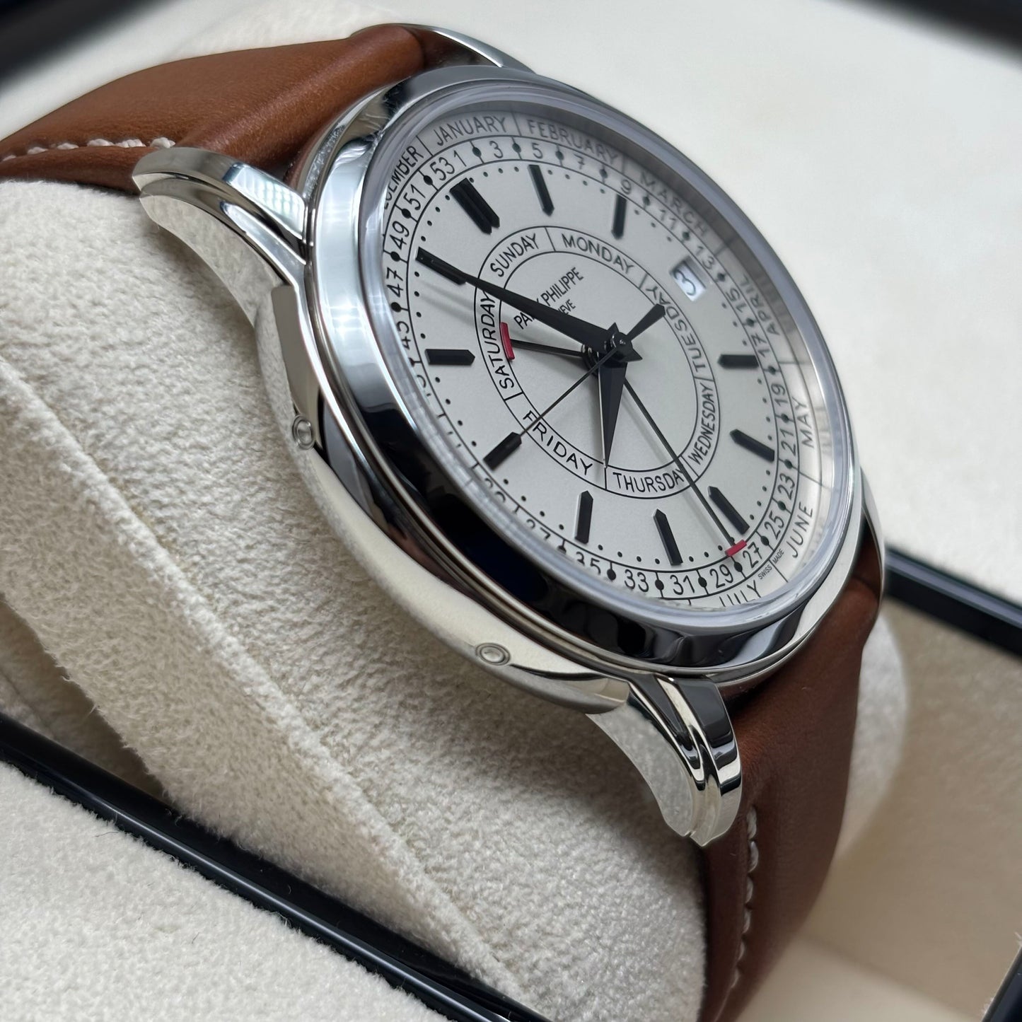 2025 Brand New Patek Philippe - 5212A-001 Calatrava Weekly Calendar Stainless Steel / Silver