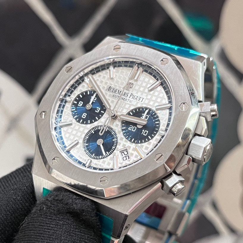 2021 NEW Audemars Piguet - 26315ST.OO.1256ST.01 Royal Oak Chronograph 38 Stainless Steel / Silver