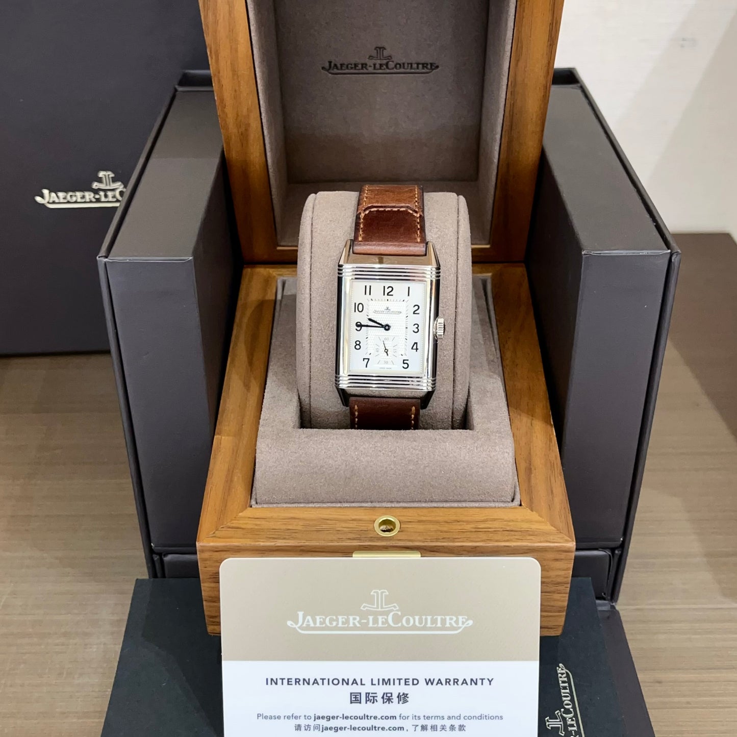 2025 New Jaeger-LeCoultre - 3848422 Reverso Classic Large Duoface Small Seconds Stainless Steel / Silver / Fagliano