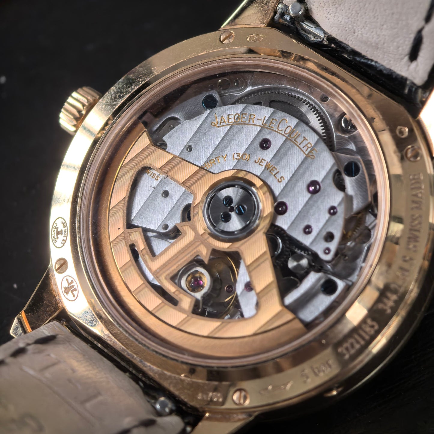 2019 Pre-owned Jaeger-LeCoultre - Q3572430 Rendez-Vous Moon Medium Pink Gold / Diamond / Silver