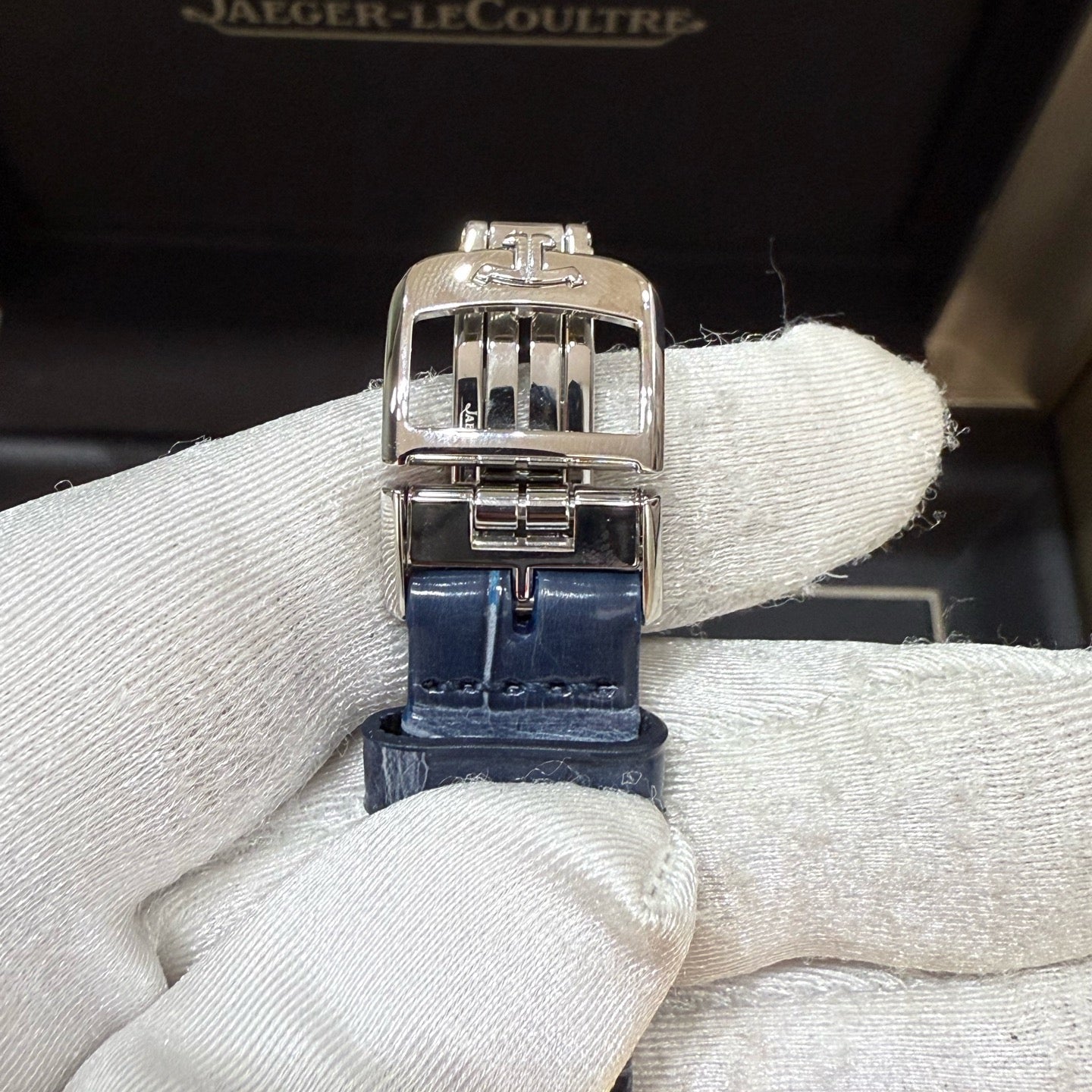 2021 Pre-owned Jaeger-LeCoultre - Q2668432 Reverso Classic Small Duetto Stainless Steel / Silver / Alligator