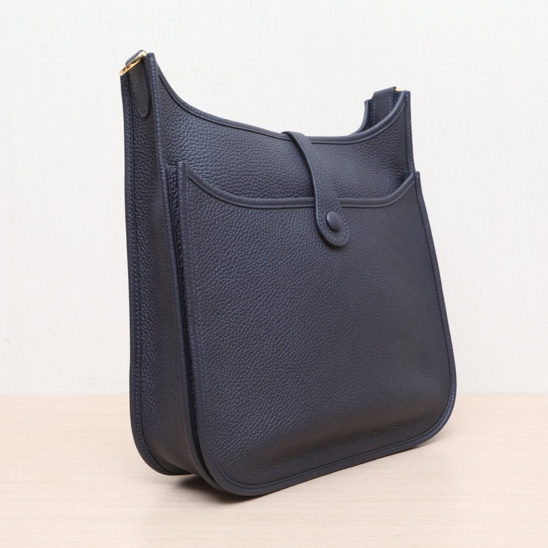 Hermès Evelyne 29 89 Noir Taurillon Clemence Gold Hardware