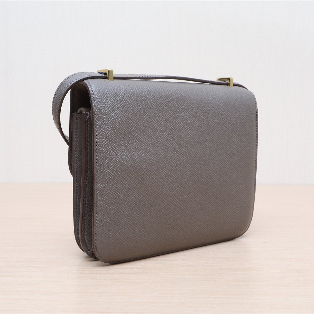 Hermès Constance 19 Etain (8F) Epsom Gold Hardware