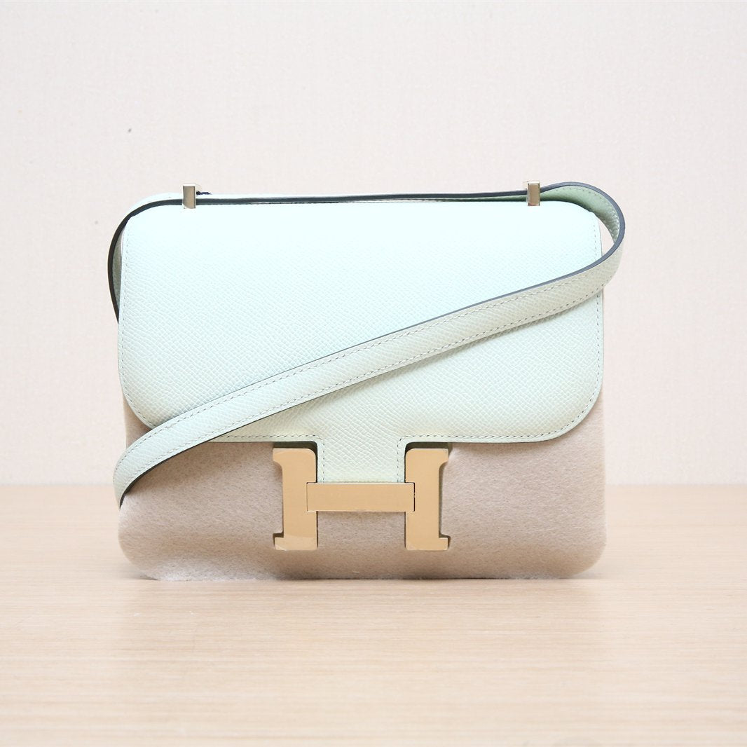 Hermès Constance 19 Vert Fizz (0S) Epsom Gold Hardware