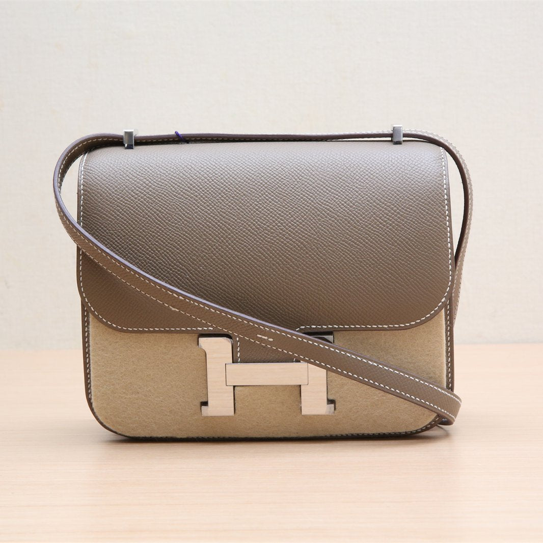 Hermès Constance 19 Etoupe (18) Epsom Palladium Hardware