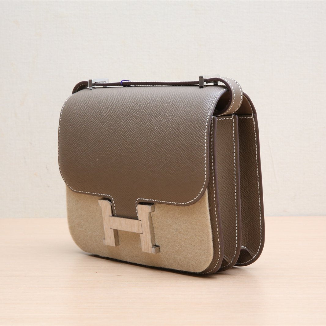 Hermès Constance 19 Etoupe (18) Epsom Palladium Hardware
