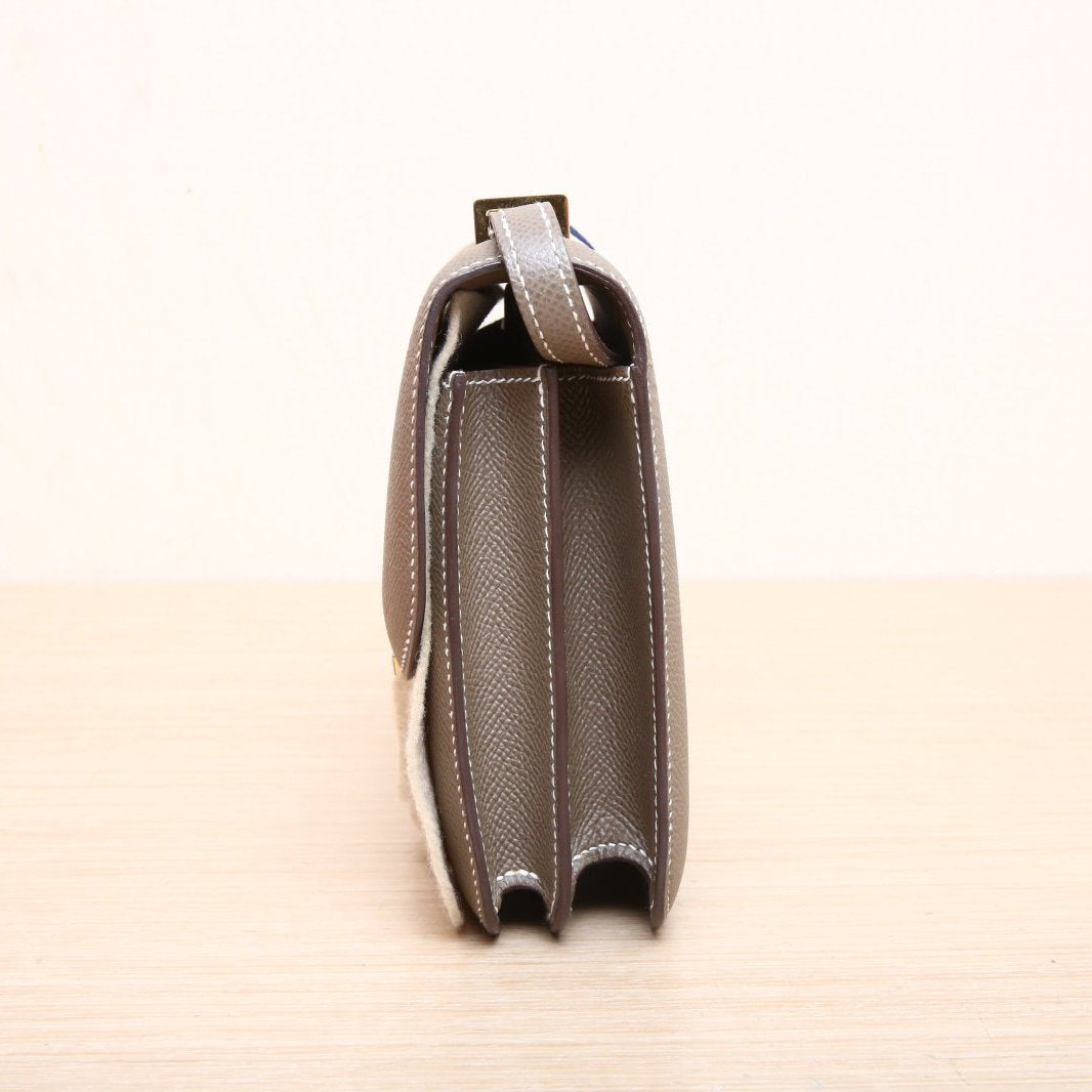 Hermès Constance 19 Etoupe (18) Epsom Leather - Gold Hardware
