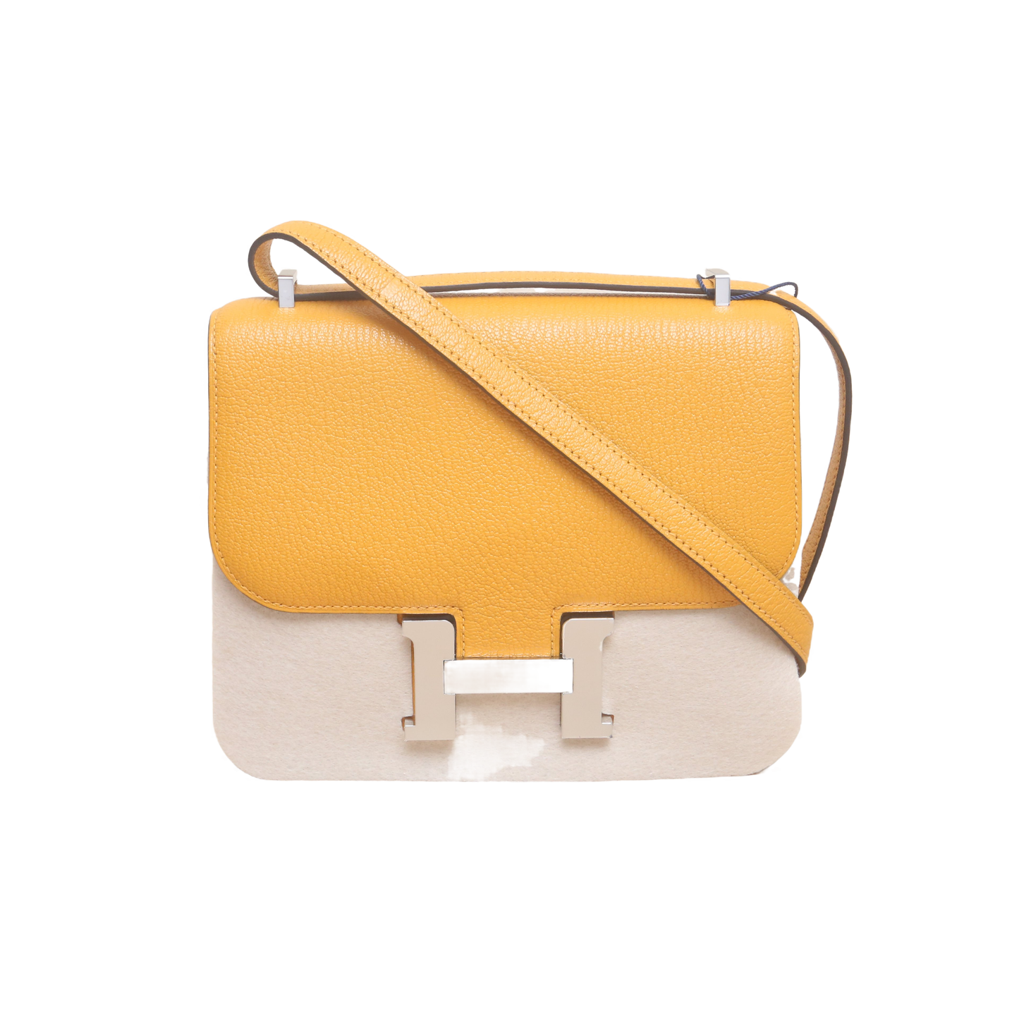 Hermès Constance 19 Moutarde (9U) Epsom Palladium Hardware