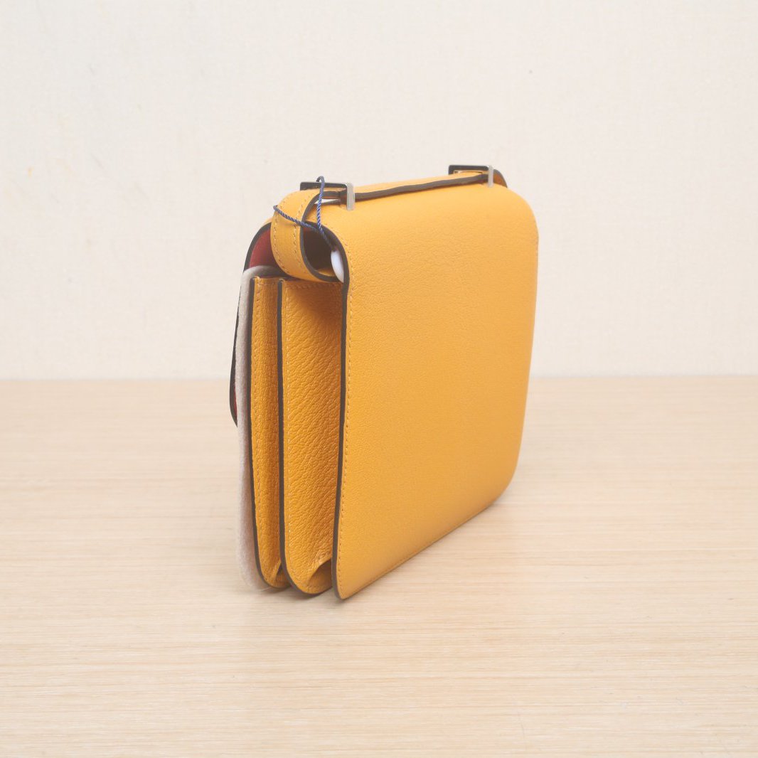 Hermès Constance 19 Moutarde (9U) Epsom Palladium Hardware