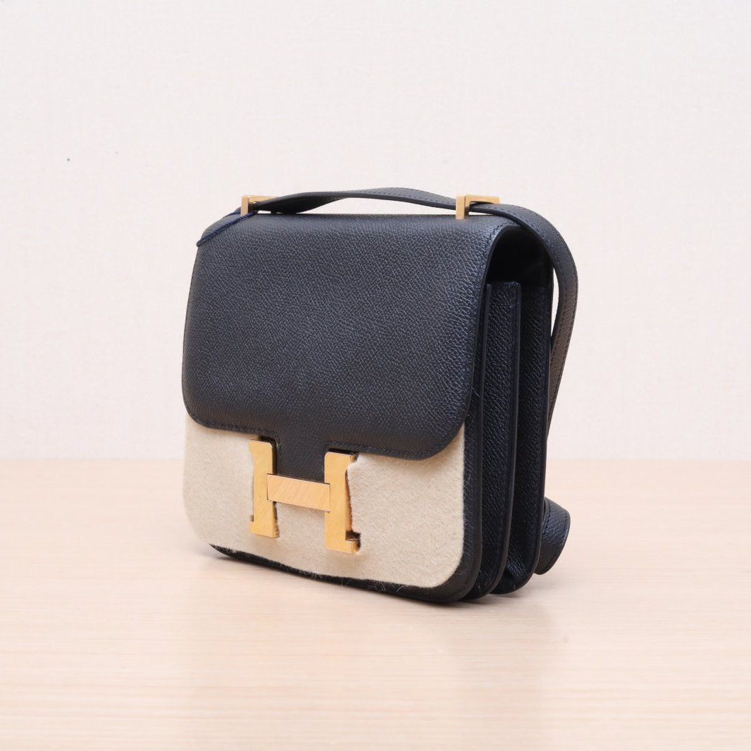 Hermès Constance 19 Noir (89) Epsom Gold Hardware