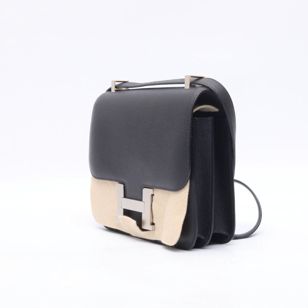 Hermès Constance 24 Noir (89) Epsom Palladium Hardware