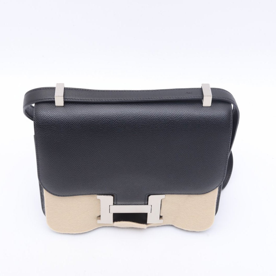 Hermès Constance 24 Noir (89) Epsom Palladium Hardware