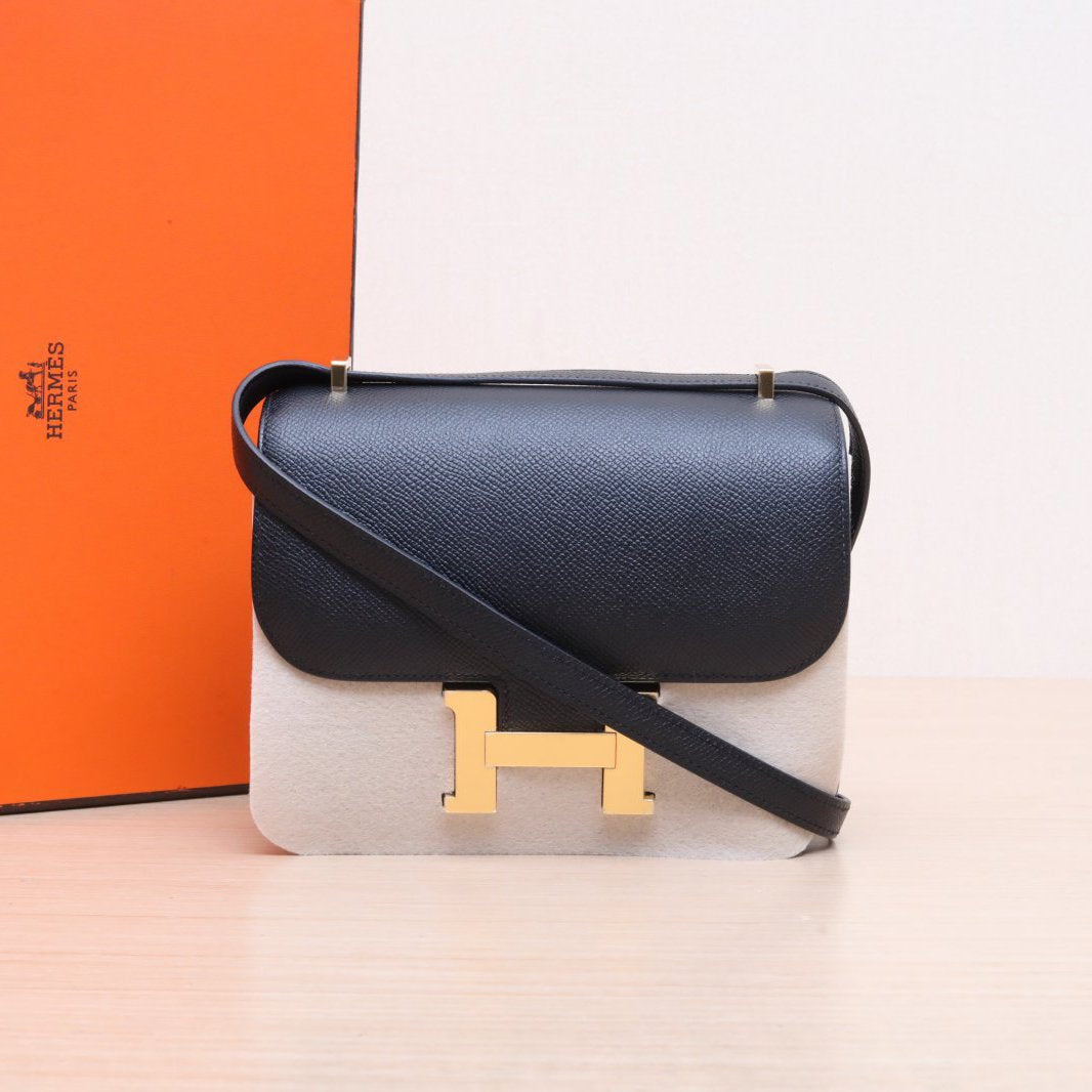 Hermès Constance 19 Noir (89) Epsom Gold Hardware