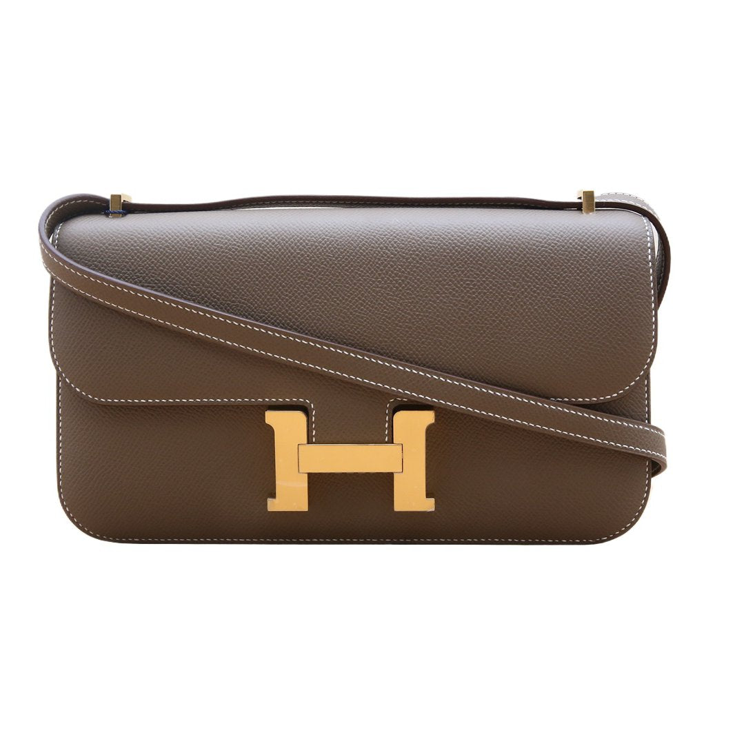 Hermès Constance Elan 18 Etoupe (18) Epsom Gold Hardware