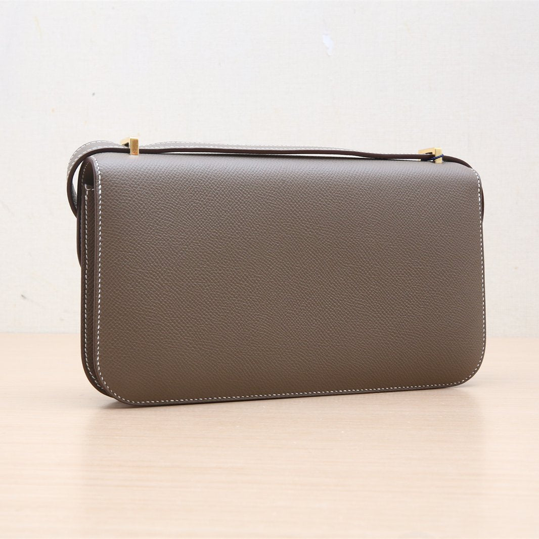 Hermès Constance Elan 18 Etoupe (18) Epsom Gold Hardware