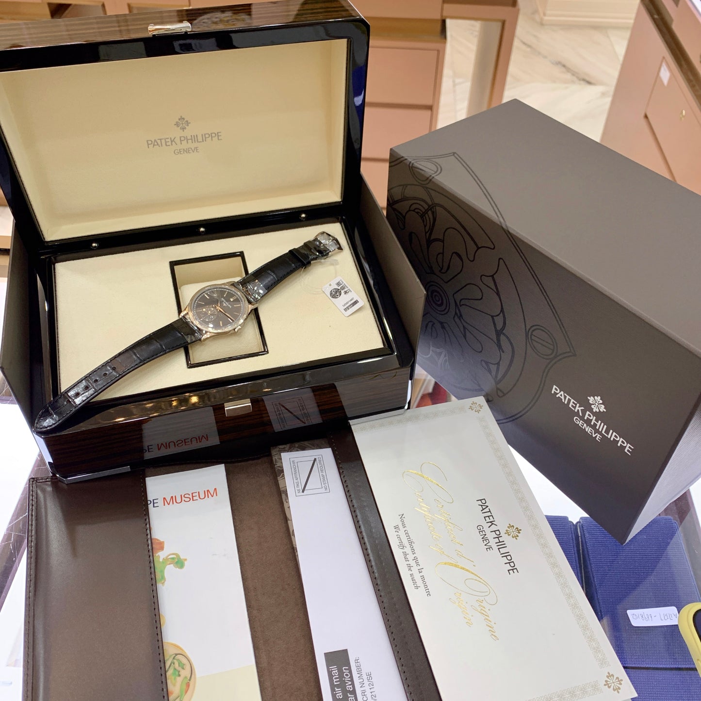 2025 Brand New Patek Philippe - 6119G-001 Calatrava Clous de Paris White Gold / Gray