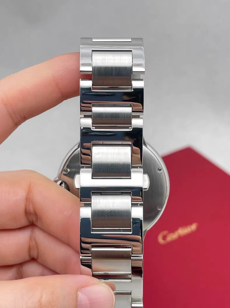 2025 Like New Cartier - W69012Z4 Ballon Blue de Cartier 42 Automatic Stainless Steel / Silver / Bracelet