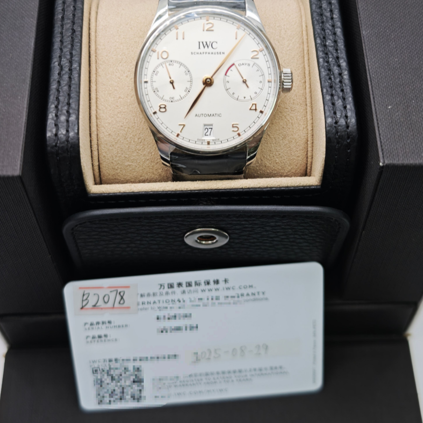 2025 New IWC - IW500704 Portugieser Automatic 5007 Stainless Steel / Silver - Gold Numerals