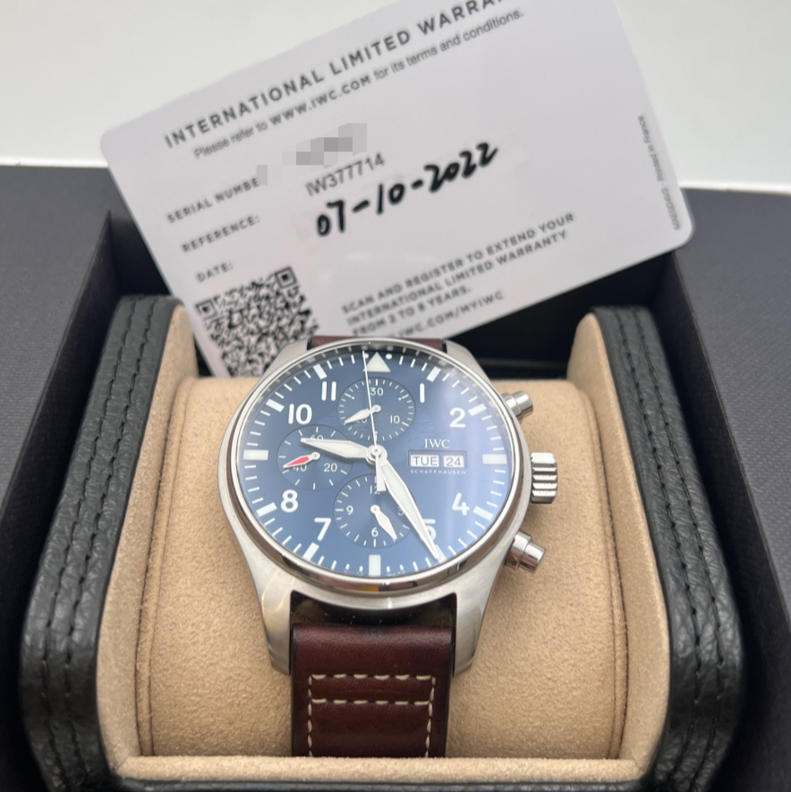 2022 Pre-owned IWC - IW377714 Pilot's Watch Chronograph Stainless Steel / Le Petit Prince