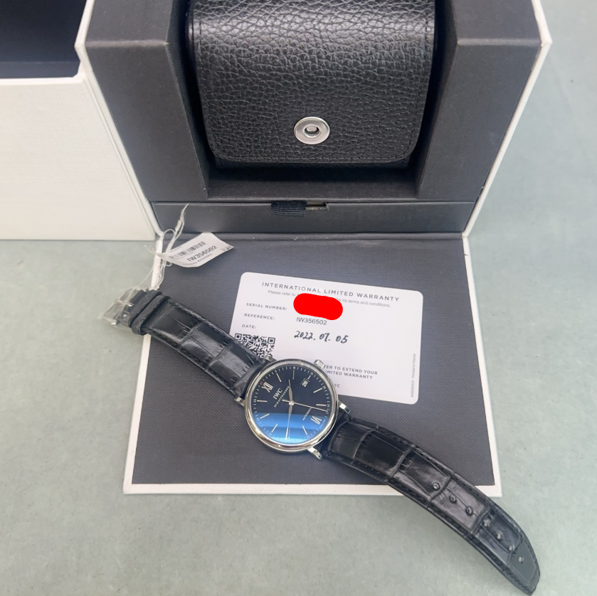 2022 New IWC - IW356502 Portofino Automatic Stainless Steel / Black