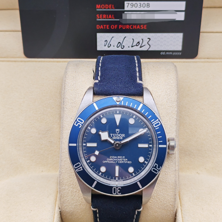 2023 Pre-owned Tudor - 79030B-0003 Black Bay Fifty-Eight Stainless Steel / Navy Blue / Fabric