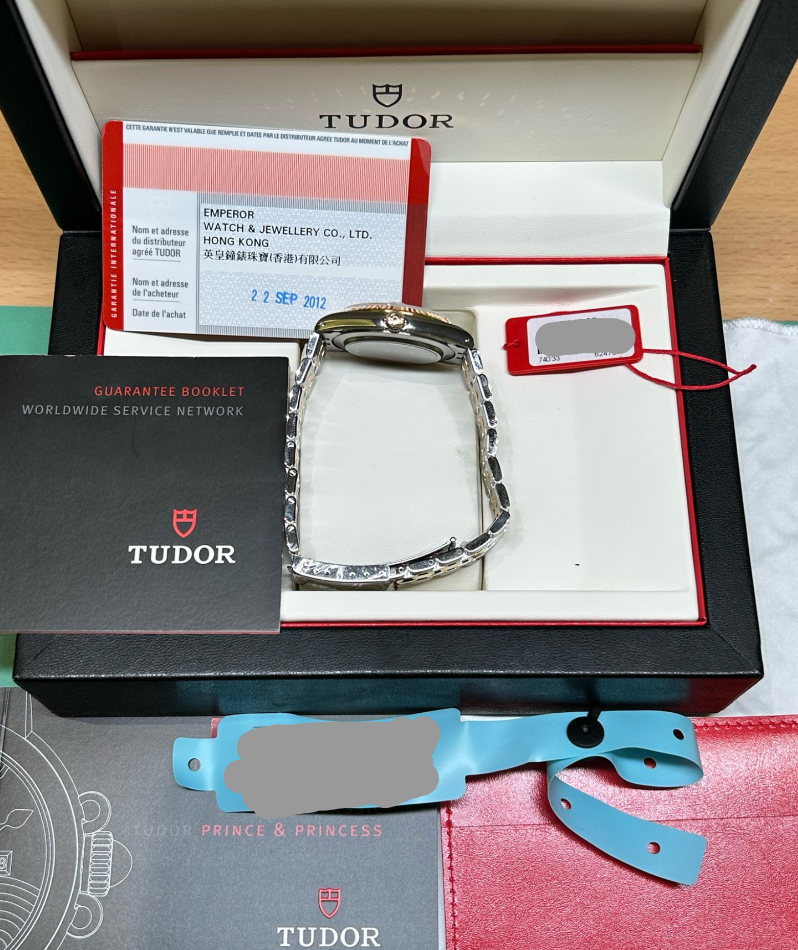 2012 Unused M74033-0005 Tudor Prince Oysterdate Automatic Champagne Dial Diamond