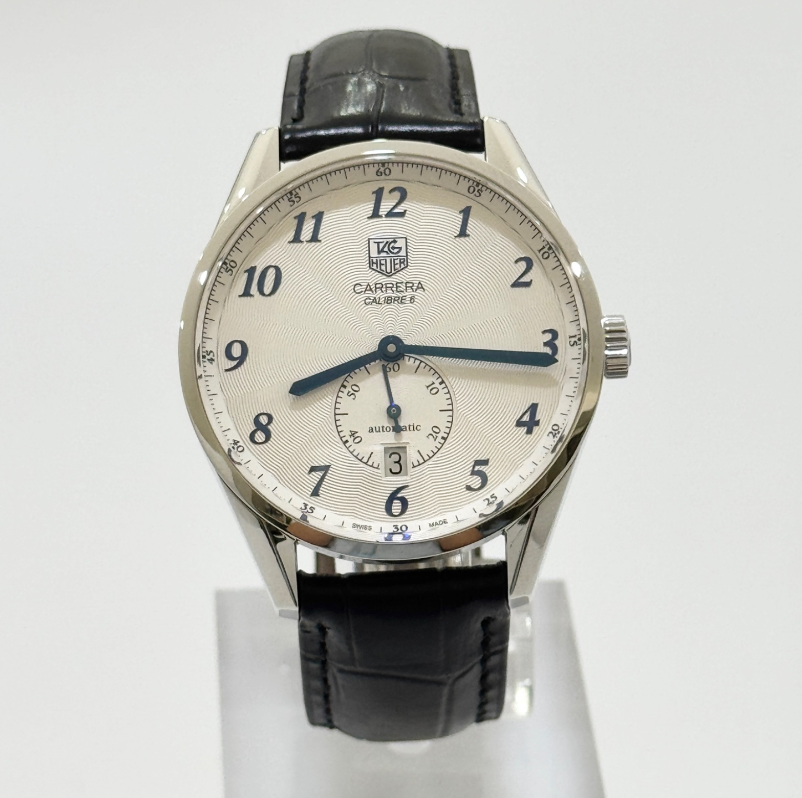 Watch Only TAG Heuer - WAS2111.FC6293 Carrera Calibre 6 39 Heritage Stainless Steel / Silver / Alligator