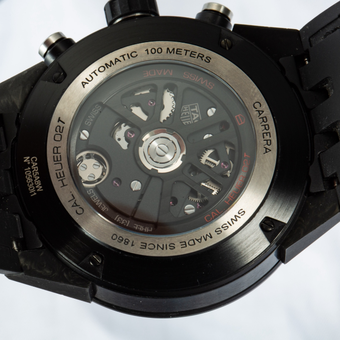 Watch Only TAG Heuer - CAR5A90.FC6415 Carrera Calibre Heuer 02T 45 Chronograph Tourbillon Ceramic / Alligator