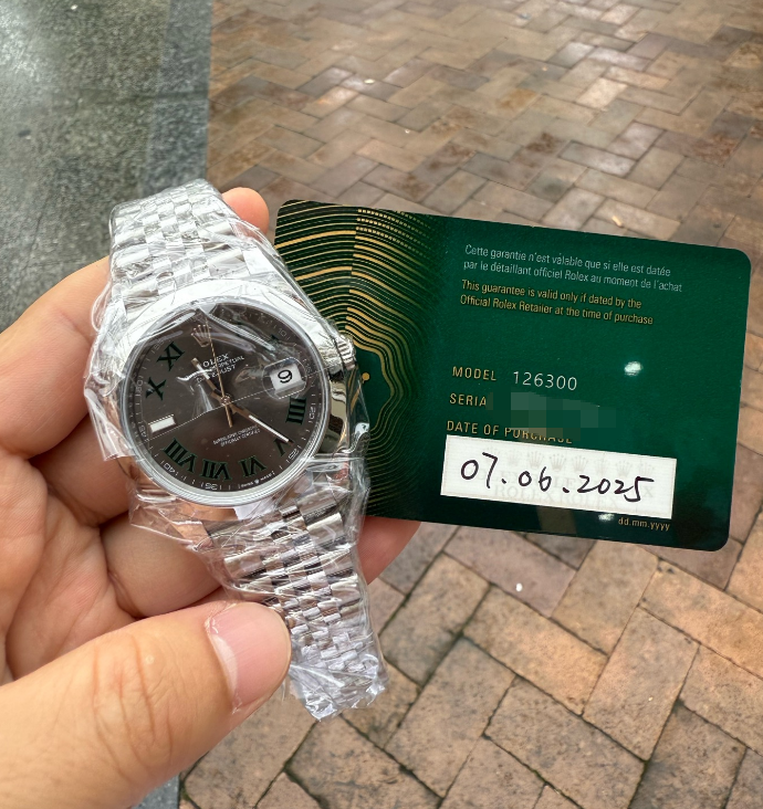 2025 New w/o box Rolex - 126300-0014 Datejust 41 Stainless Steel Smooth / Jubilee / Slate Roman