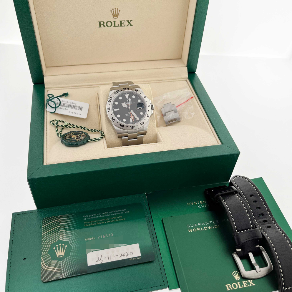 2020 Pre-owned Rolex - 216570-0002 Explorer II Stainless Steel / Black