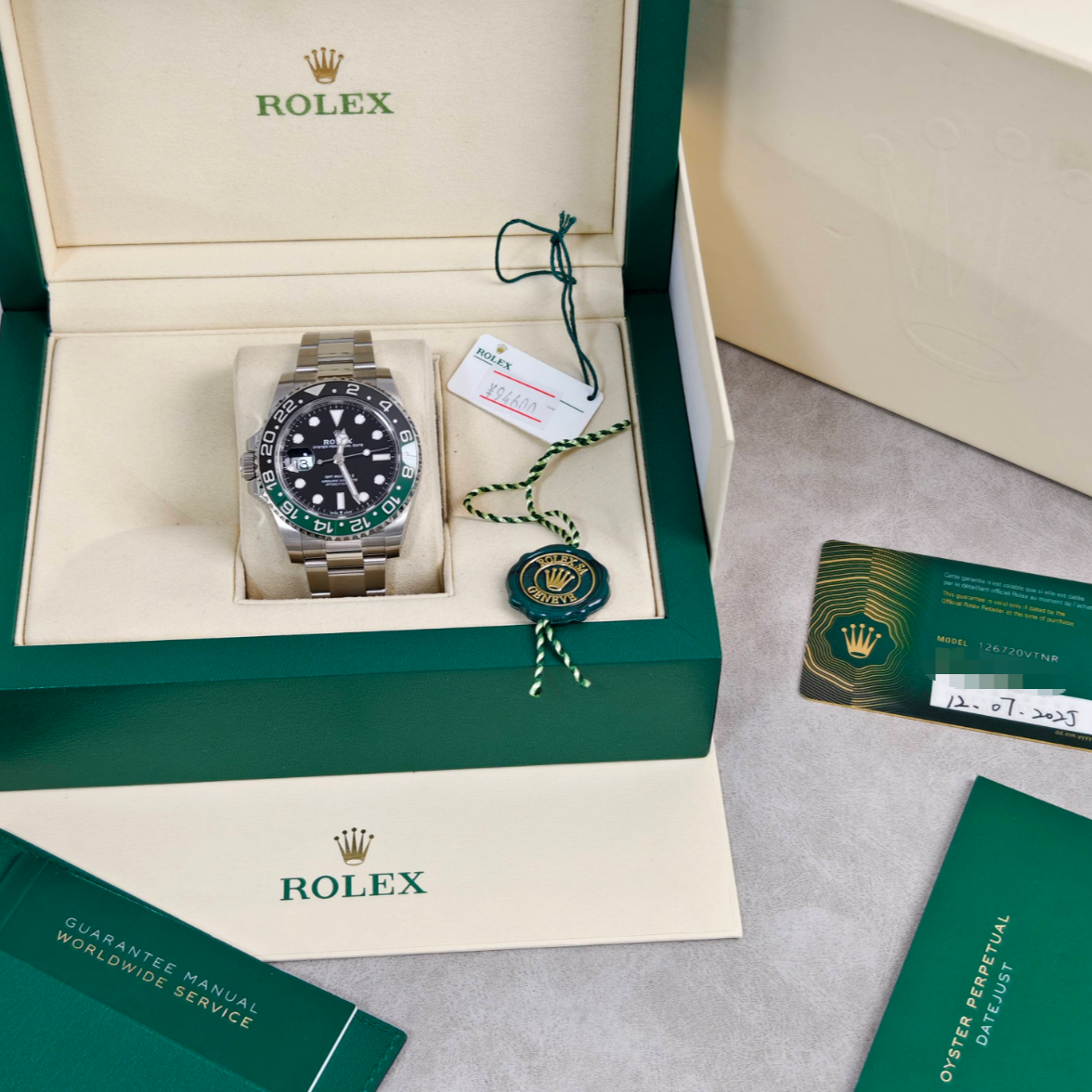 2025 Brand New Rolex - 126720VTNR-0001 GMT-Master II Stainless Steel / VTNR / Oyster