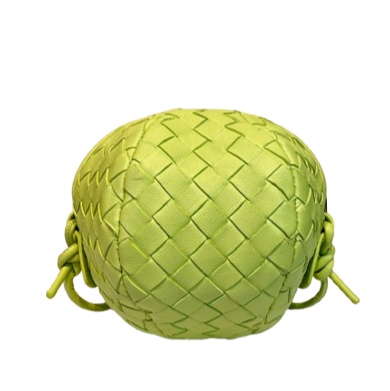 Bottega Veneta Mini Mava Cross-Body Bag In Lime Green