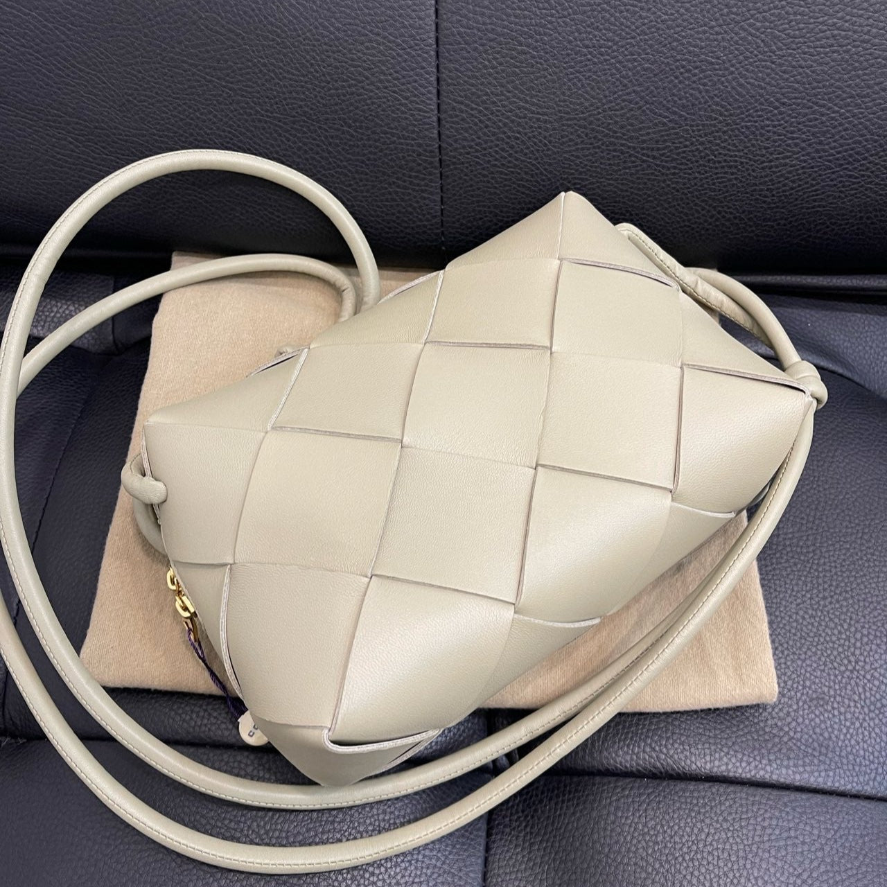 Bottega Veneta Small Cassette Camera Bag In White