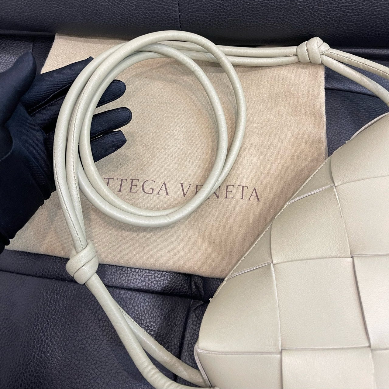 Bottega Veneta Small Cassette Camera Bag In White