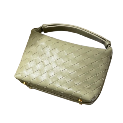 Bottega Veneta Intrecciato Wallace Handbag In Travertine