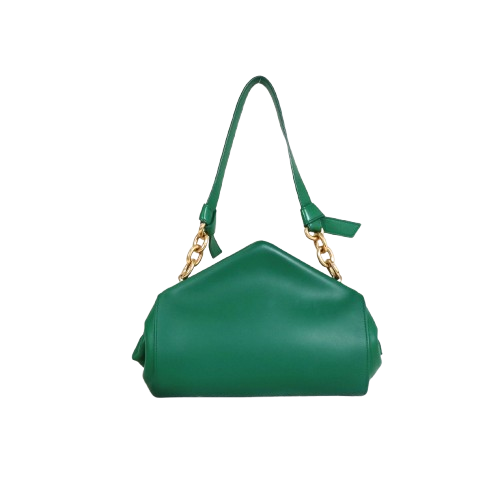 Bottega Veneta The Tip Shoulder Bag In Green