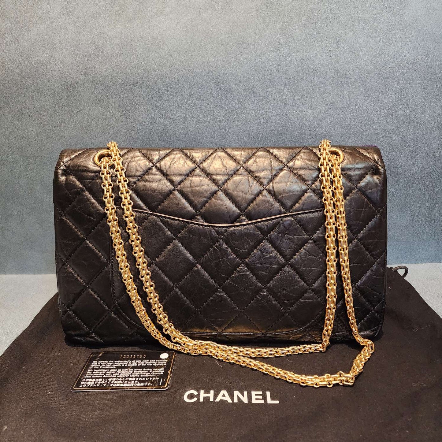 CHANEL 2.55 Handbag In Black