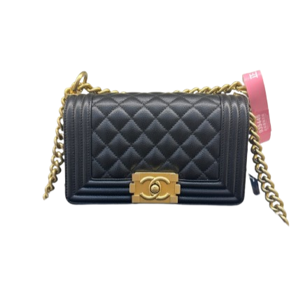 Chanel Small Boy Handbag In Black