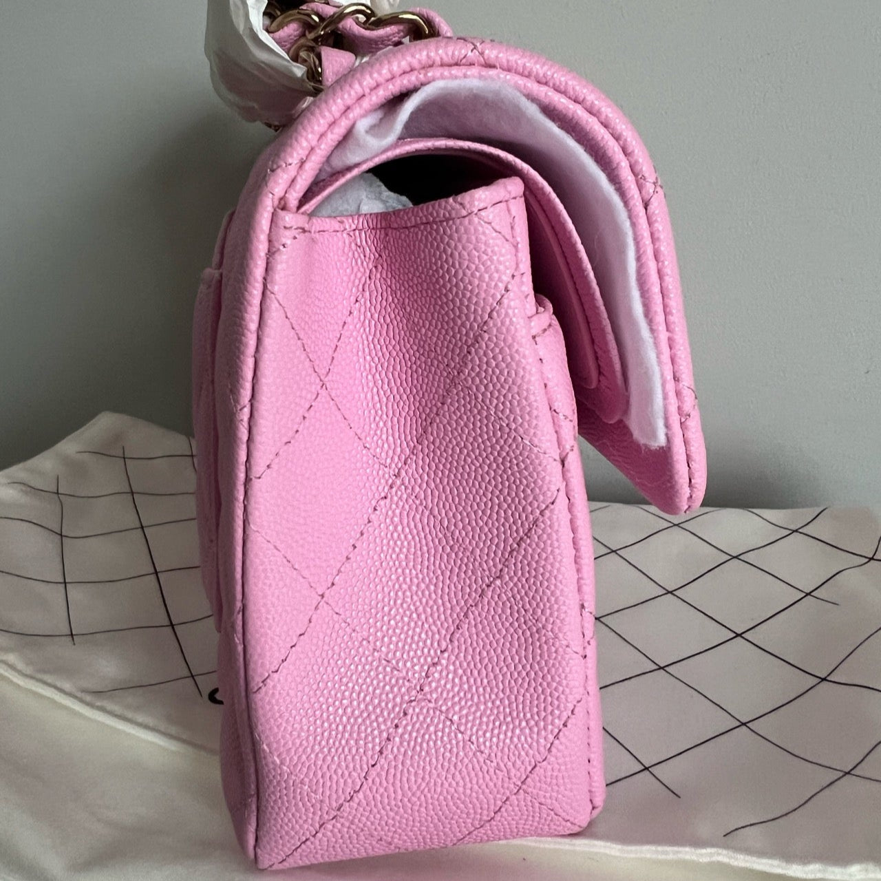 Chanel Classic Flap Small Bag In Pink