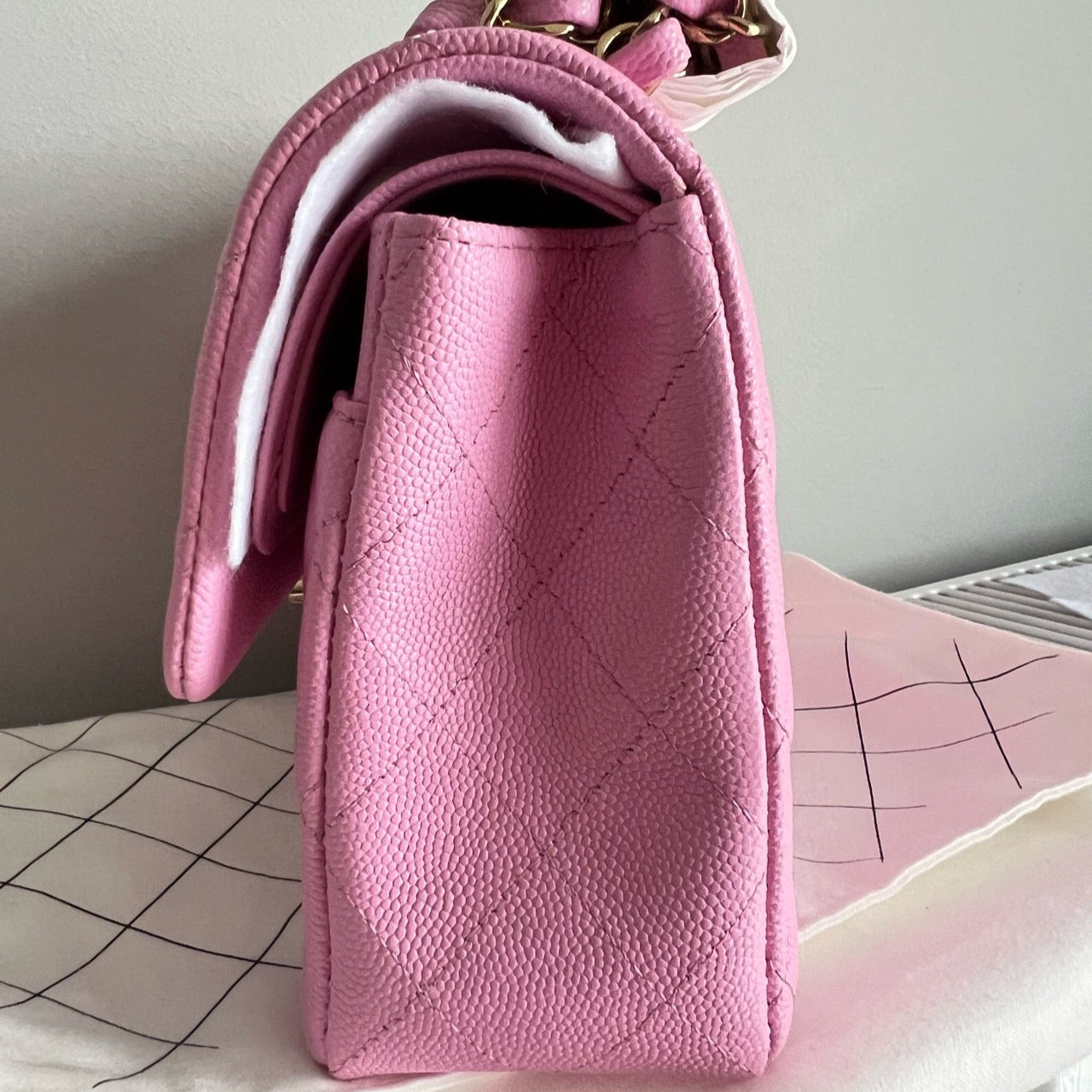 Chanel Classic Flap Small Bag In Pink